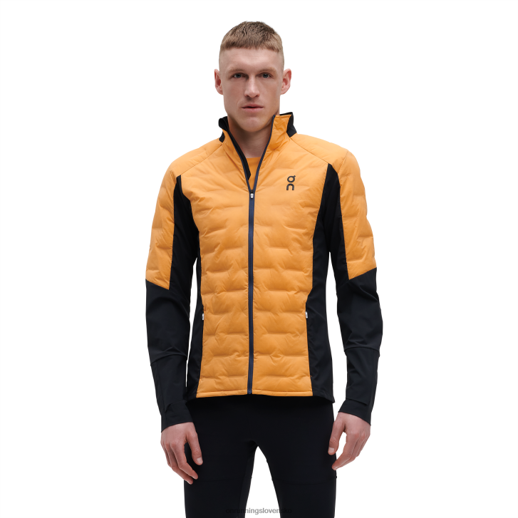 On Running muži klimatická bunda 6J0V805 mango/čierna