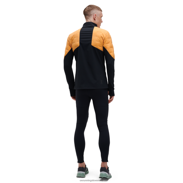 On Running muži klimatická bunda 6J0V805 mango/čierna