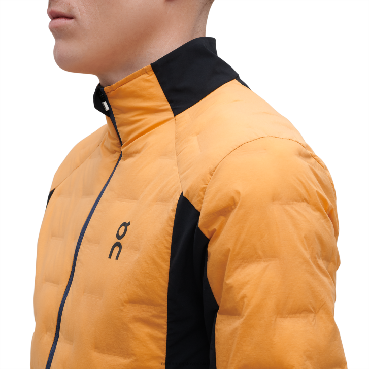 On Running muži klimatická bunda 6J0V805 mango/čierna