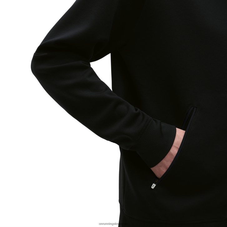 On Running muži mikina na zips 6J0V717 čierna