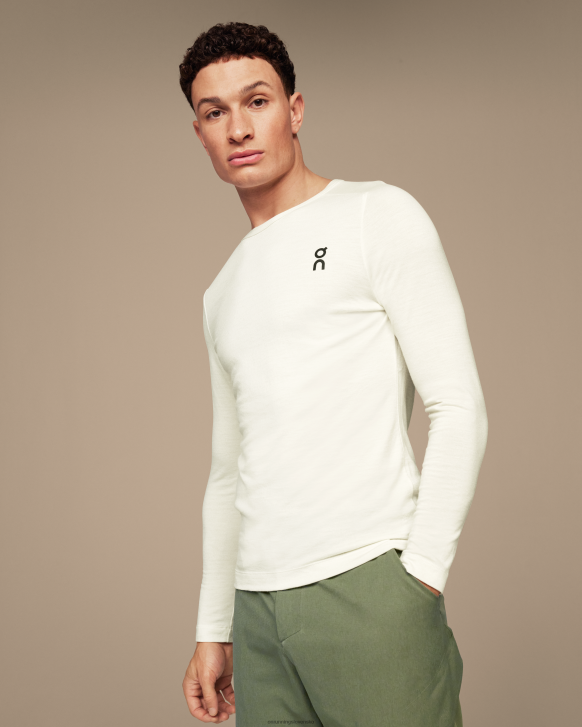 On Running muži merino long-t 6J0V771 biely