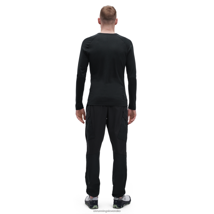 On Running muži merino long-t 6J0V773 čierna
