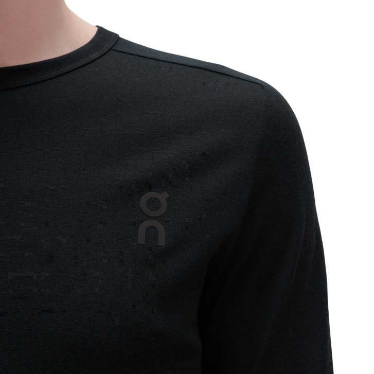 On Running muži merino long-t 6J0V773 čierna