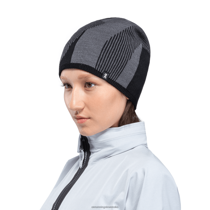 On Runningprieskumnícka merino čiapka 6J0V113 rock/čierna