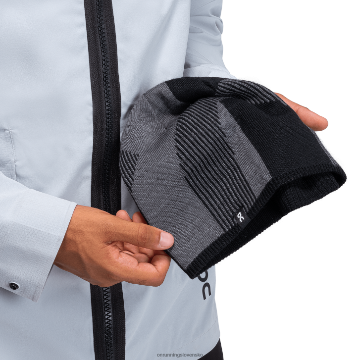 On Runningprieskumnícka merino čiapka 6J0V113 rock/čierna