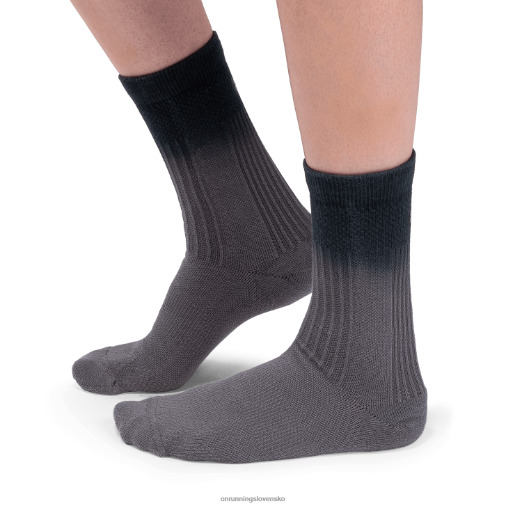 On Runningcelodenná ponožka 6J0V256 karbónová čierna