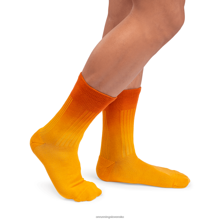 On Runningcelodenná ponožka 6J0V761 mango/korenie
