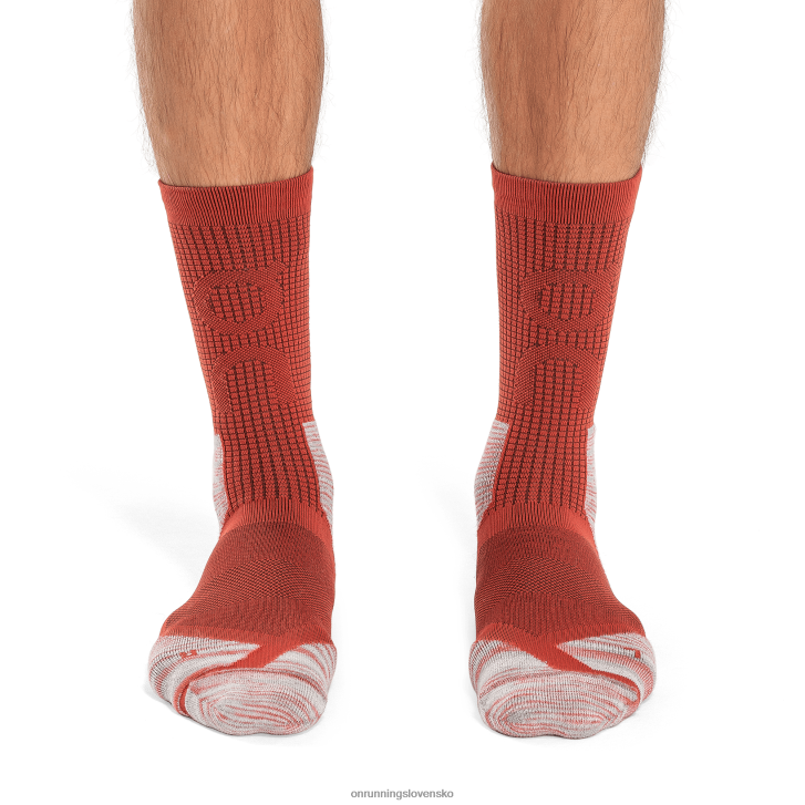 On Runningprieskumnícka merino ponožka 6J0V602 čili/červené