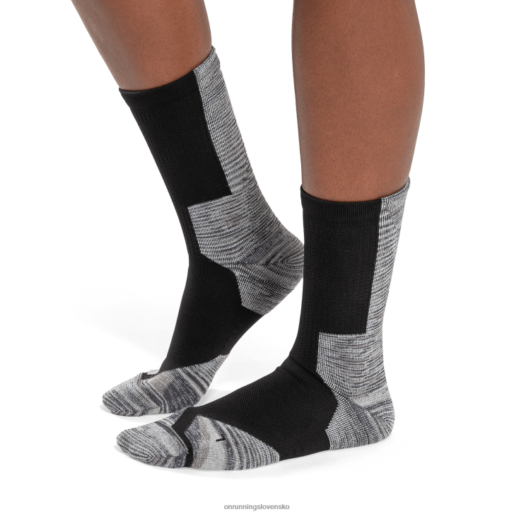On Runningprieskumnícka merino ponožka 6J0V81 čierna/ľadovec