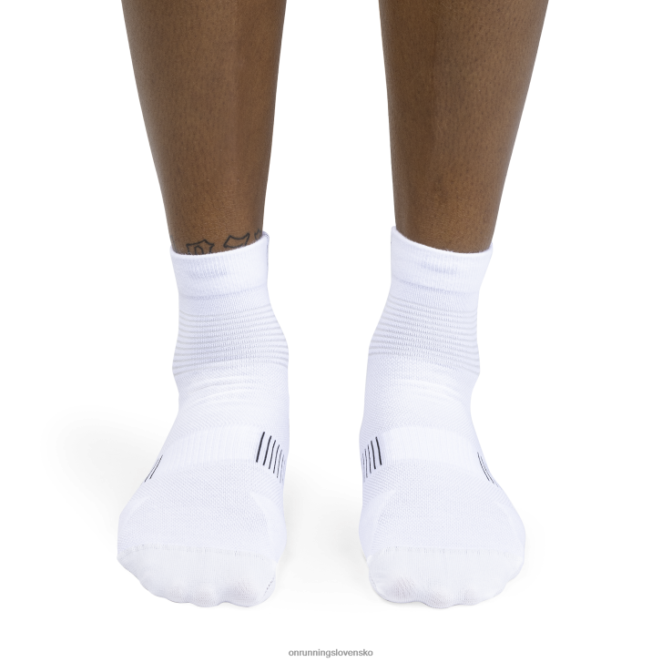 On Runningultraľahká stredná ponožka 6J0V500 biely čierny