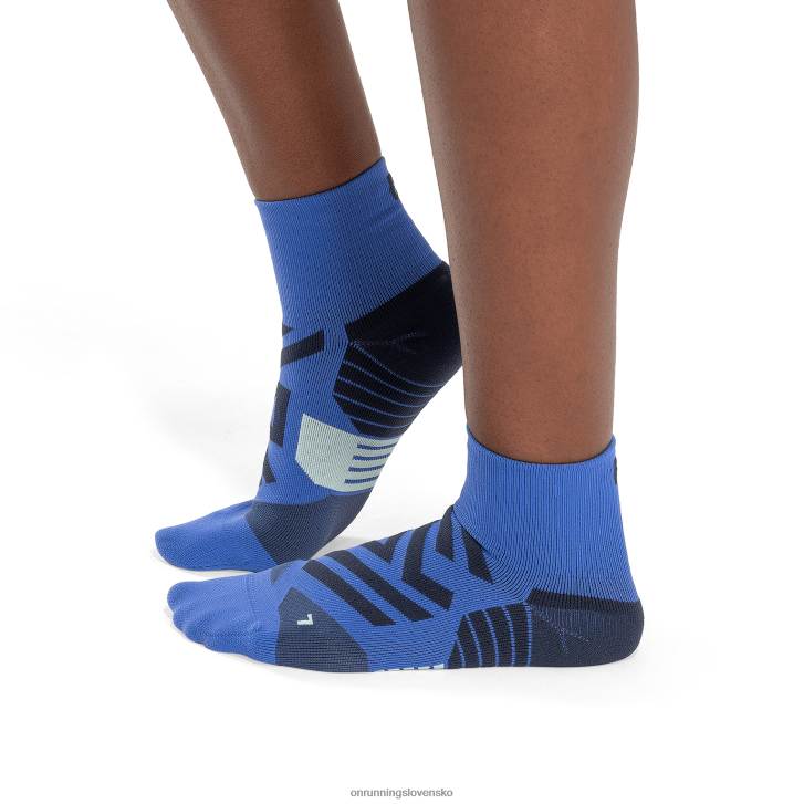 On Runningvýkonná stredná ponožka 6J0V205 kobalt/denim