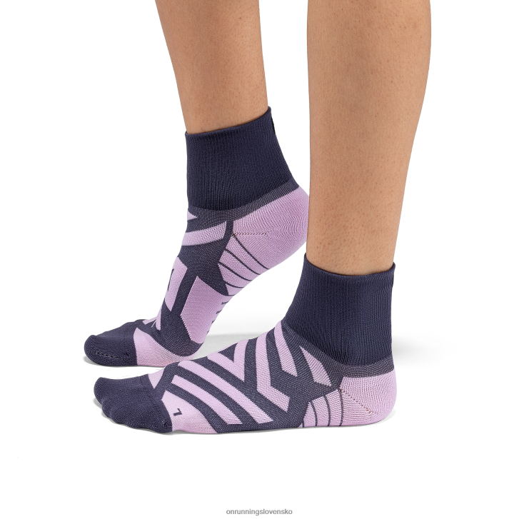On Runningvýkonná stredná ponožka 6J0V209 pazúrik/fidži