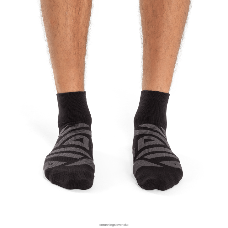 On Runningvýkonná stredná ponožka 6J0V709 čierny tieň