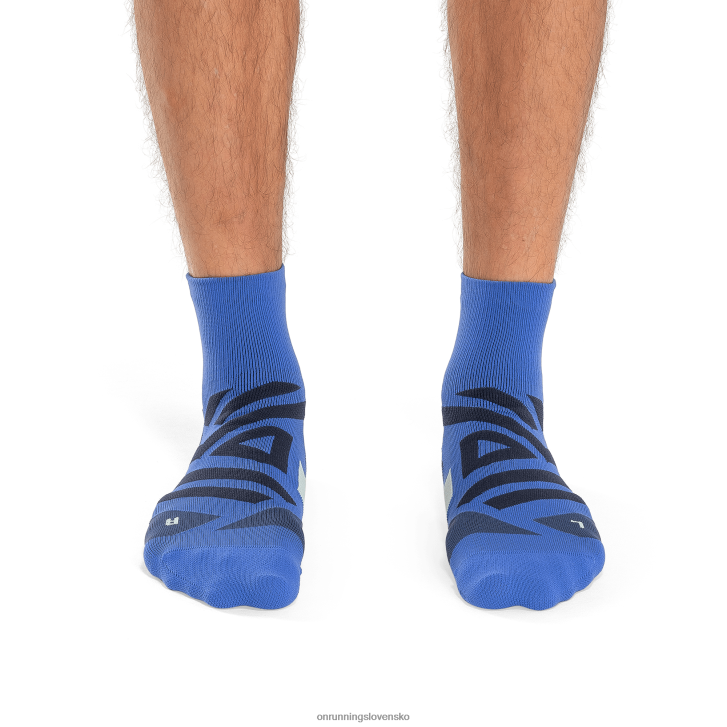 On Runningvýkonná stredná ponožka 6J0V710 kobalt/denim
