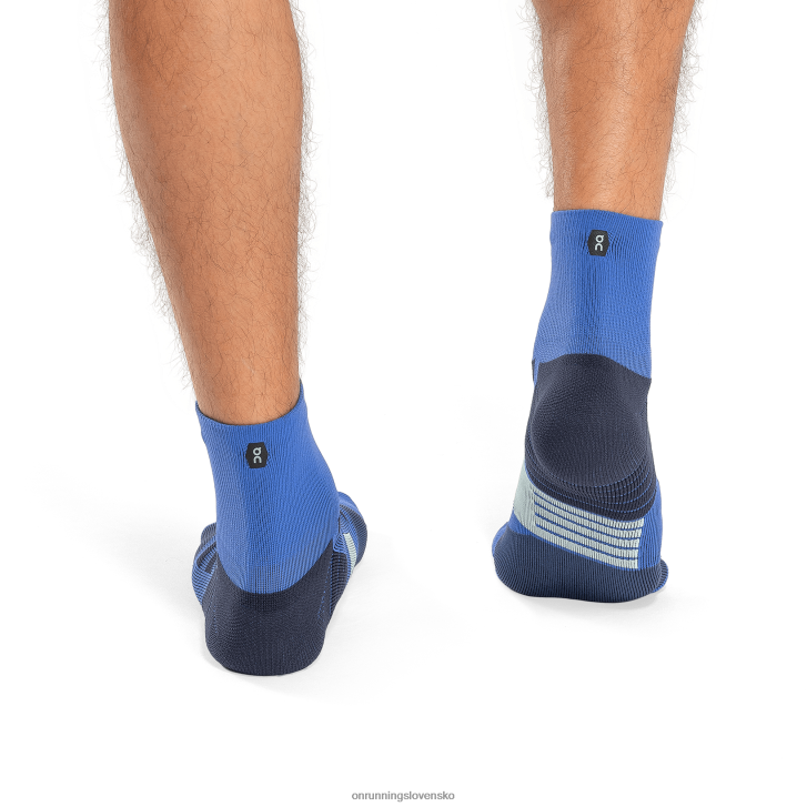 On Runningvýkonná stredná ponožka 6J0V710 kobalt/denim