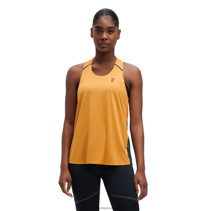 On Running ženy tank-t 6J0V125 mango/čierna