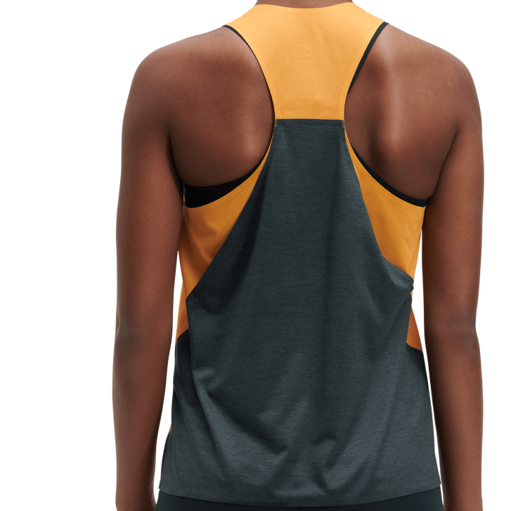 On Running ženy tank-t 6J0V125 mango/čierna