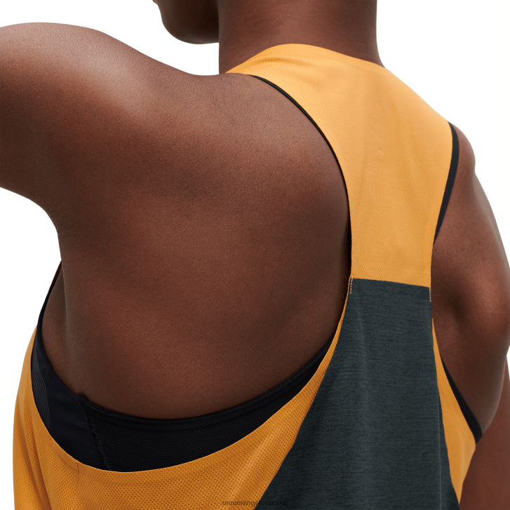 On Running ženy tank-t 6J0V125 mango/čierna